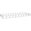NNEVL Dog Kennel Black 40 m² Steel