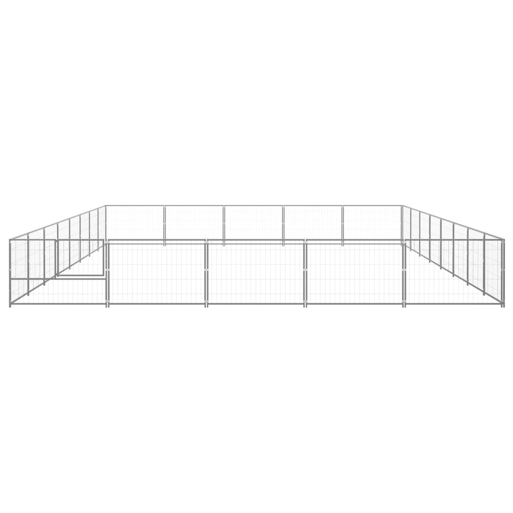 NNEVL Dog Kennel Silver 40 m² Steel