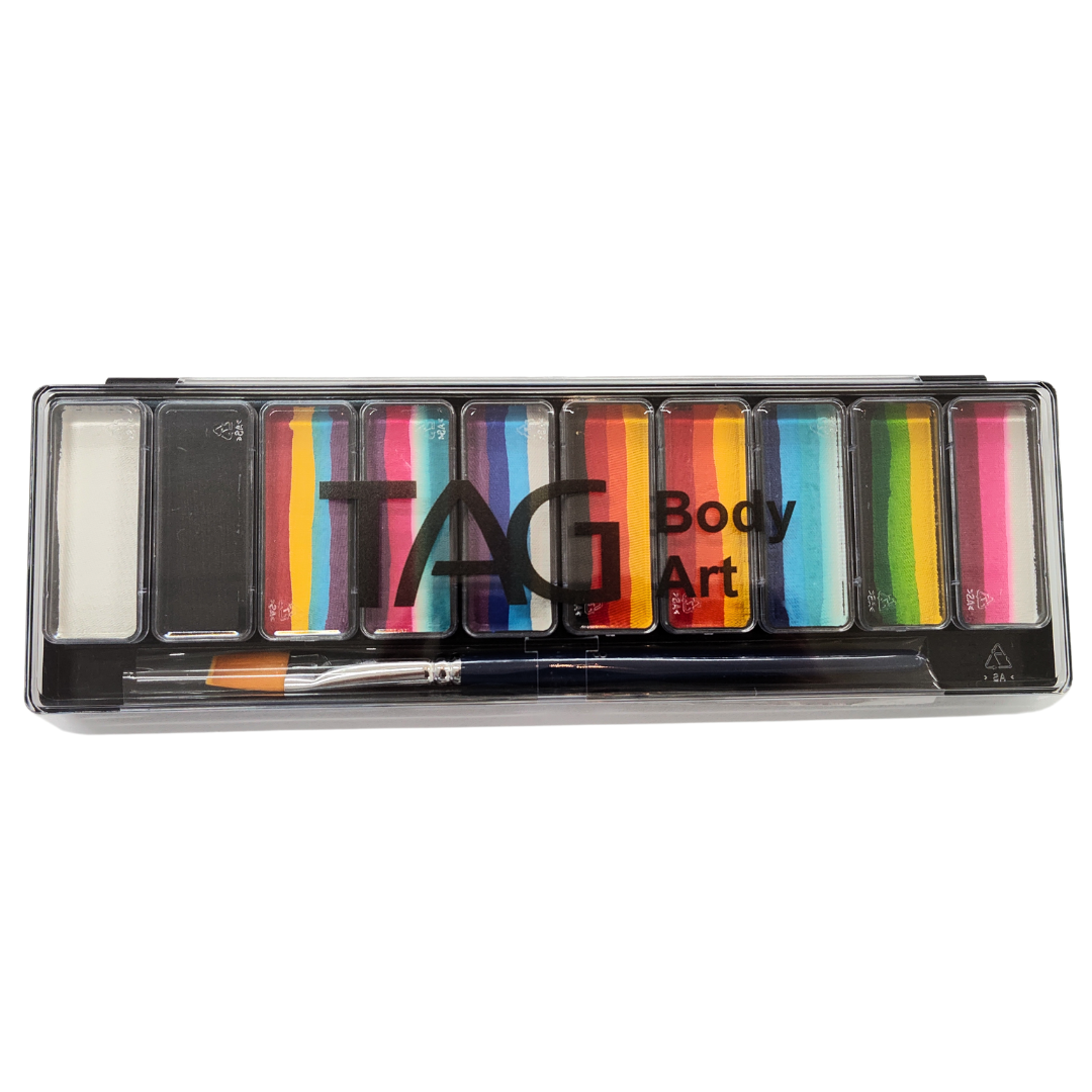 TAG Body Art 1 Stroke Face Paint Palette - 10 x 10g