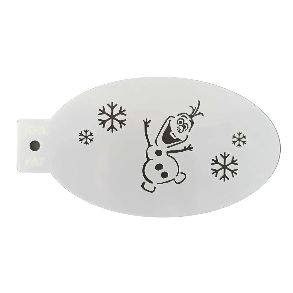 Face Painting Stencil - FA7 Olaf Smile