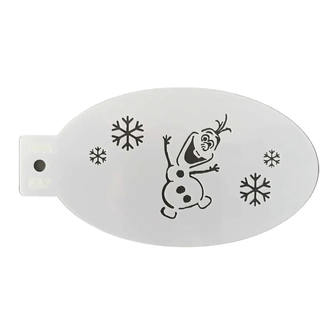 Face Painting Stencil - FA7 Olaf Smile
